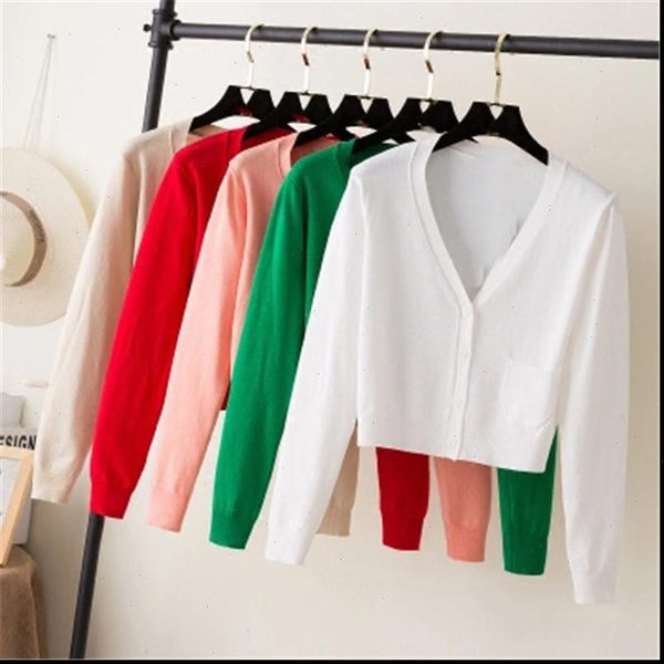 ladies short cardigan v neck long sleeve cotton cropped cardigan sweaters thin coat feminino spring knitwear for women, White;black
ladies short cardigan v neck long sleeve cotton cropped cardigan sweaters thin coat feminino spring knitwear for women, White;black