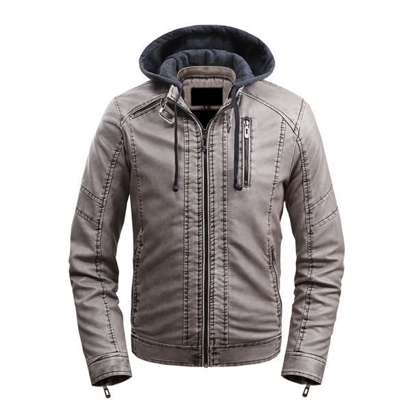 men's jackets wear winter hoodies with retro casual simple warm leather jacket from male plutonium motorcycle 584b, Black
men's jackets wear winter hoodies with retro casual simple warm leather jacket from male plutonium motorcycle 584b, Black