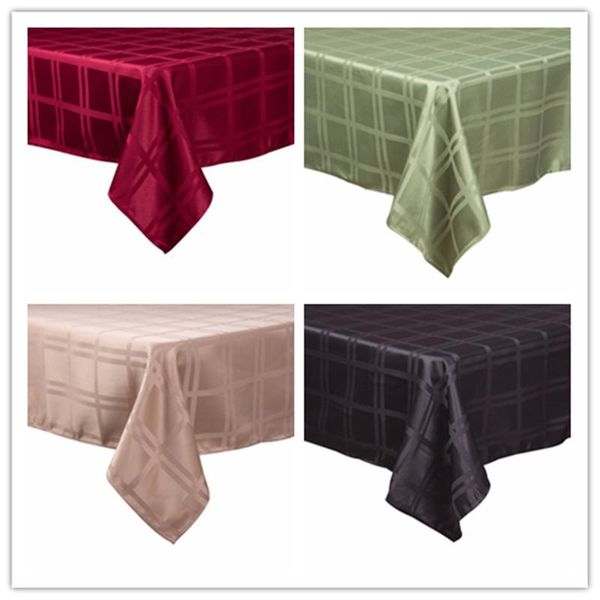 52x70inch/132x178cm poly jacquard solid plaid tablecloth rectangular home dining table linen decor l table cover red black
52x70inch/132x178cm poly jacquard solid plaid tablecloth rectangular home dining table linen decor l table cover red black