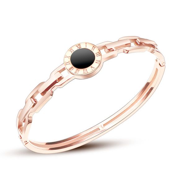 european and american personality trendy roman numerals bangle black shell buckle bracelet fashion all-match titanium steel rose gold materi
european and american personality trendy roman numerals bangle black shell buckle bracelet fashion all-match titanium steel rose gold materi