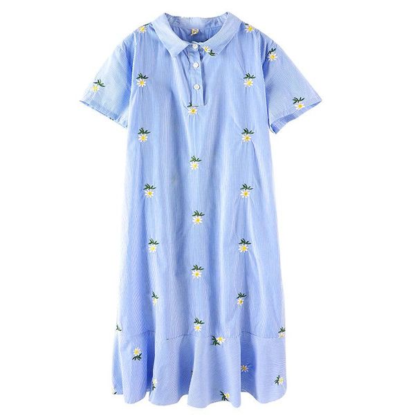 maternity dresses yourseason summer plus size short sleeve dress pregnant woman flower embroidery gown turn down collar, White
maternity dresses yourseason summer plus size short sleeve dress pregnant woman flower embroidery gown turn down collar, White
