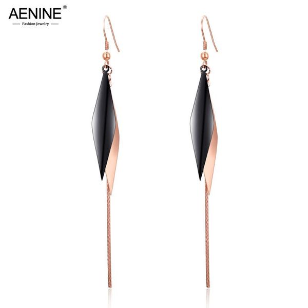 dangle & chandelier aenine stainless steel love long black snake chain rhombus drop earrings geometirc rose gold color women party xmas gift, Silver
dangle & chandelier aenine stainless steel love long black snake chain rhombus drop earrings geometirc rose gold color women party xmas gift, Silver