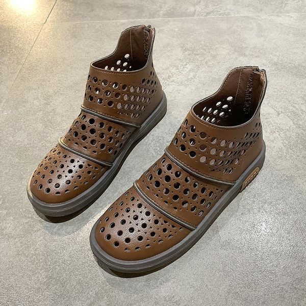 sandals 2021 summer net red roman women boots soft bottom hollow breathable short female wild high flat, Black
sandals 2021 summer net red roman women boots soft bottom hollow breathable short female wild high flat, Black