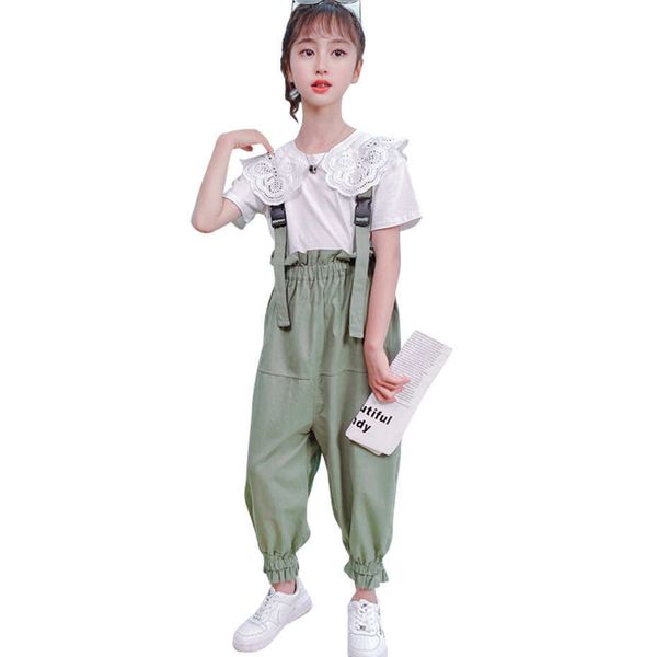 teen girls clothing lace tshirt + jumpsuit clothes casual style for summer tracksuit kids 6 8 10 12 14 210528, White
teen girls clothing lace tshirt + jumpsuit clothes casual style for summer tracksuit kids 6 8 10 12 14 210528, White