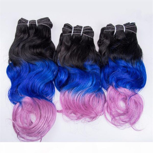 ombre human virgin hair bundles 3pcs lot three tone colored 1b blue pink body wave malaysian remy hair extension, Black;brown
ombre human virgin hair bundles 3pcs lot three tone colored 1b blue pink body wave malaysian remy hair extension, Black;brown