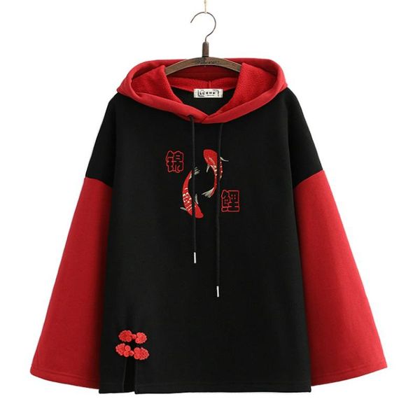 women's hoodies & sweatshirts fleece hooded sweatshirt cartoon embroidery flare sleeve pullover tracksuits 2021 winter clothes for swee, Black
women's hoodies & sweatshirts fleece hooded sweatshirt cartoon embroidery flare sleeve pullover tracksuits 2021 winter clothes for swee, Black