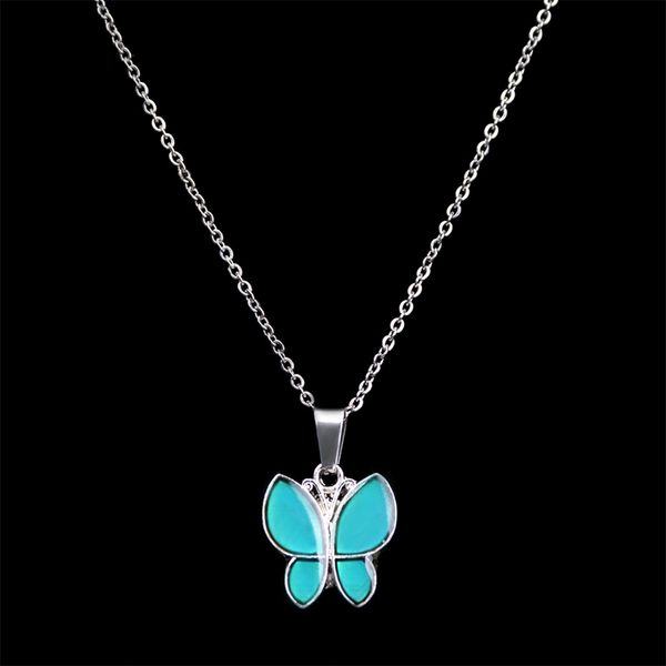 fashion butterfly mood necklace change color necklaces 12pcs/lot, Silver
fashion butterfly mood necklace change color necklaces 12pcs/lot, Silver