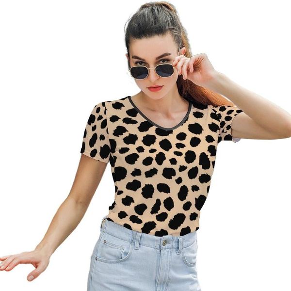 women's t-shirt leopard tee shirt graphic women t o neck fashion short sleeve street wear polyester, White
women's t-shirt leopard tee shirt graphic women t o neck fashion short sleeve street wear polyester, White