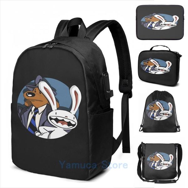 backpack funny graphic print sam and max usb charge men school bags women bag travel laptop
backpack funny graphic print sam and max usb charge men school bags women bag travel laptop