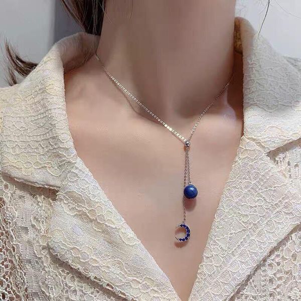 pendant necklaces star moon earrings originally tide sky necklace of 2021, Silver
pendant necklaces star moon earrings originally tide sky necklace of 2021, Silver
