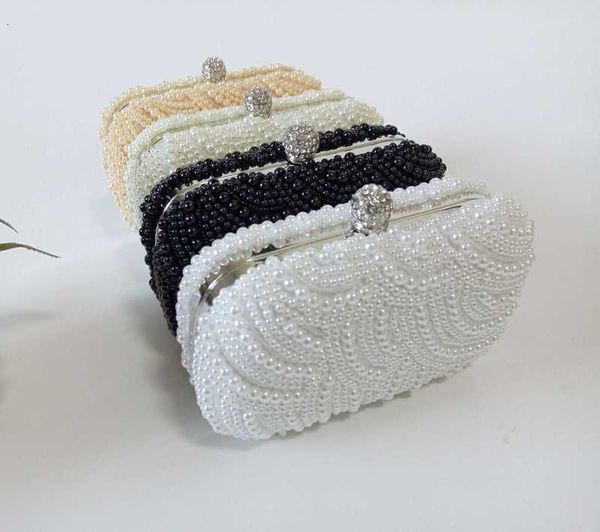 women's sweet diamond inlaid banquet slant cross bag handmade trend pearl hand bag 
women's sweet diamond inlaid banquet slant cross bag handmade trend pearl hand bag