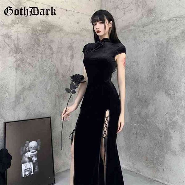goth dark romantic gothic velvet aesthetic dresses vintage women black bandage slithem bodycon dress evening wear cheongsam, Black;gray
goth dark romantic gothic velvet aesthetic dresses vintage women black bandage slithem bodycon dress evening wear cheongsam, Black;gray