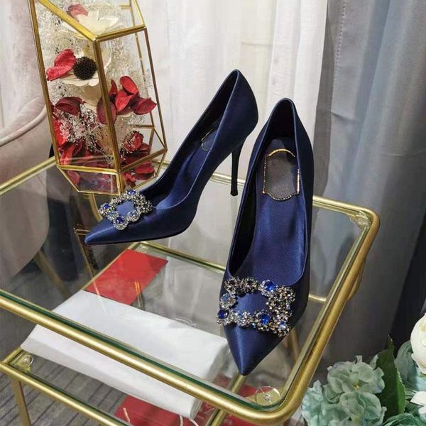 dress shoes blue high heels stiletto pointed toe shallow mouth snowflake diamond buckle silk luxury banquet ladies high-heeled 41s, Black
dress shoes blue high heels stiletto pointed toe shallow mouth snowflake diamond buckle silk luxury banquet ladies high-heeled 41s, Black
