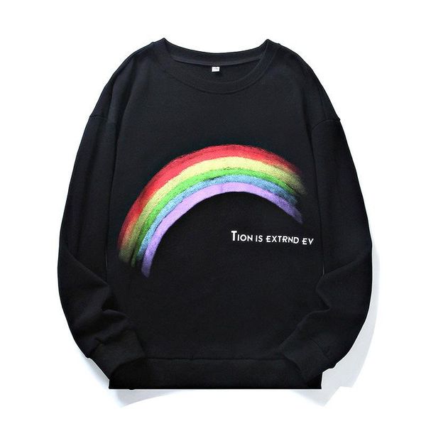 men's hoodies & sweatshirts pullovers casual rainbow print hoodless sweatshirt spring autumn loose korean basic oversize man black pul
men's hoodies & sweatshirts pullovers casual rainbow print hoodless sweatshirt spring autumn loose korean basic oversize man black pul