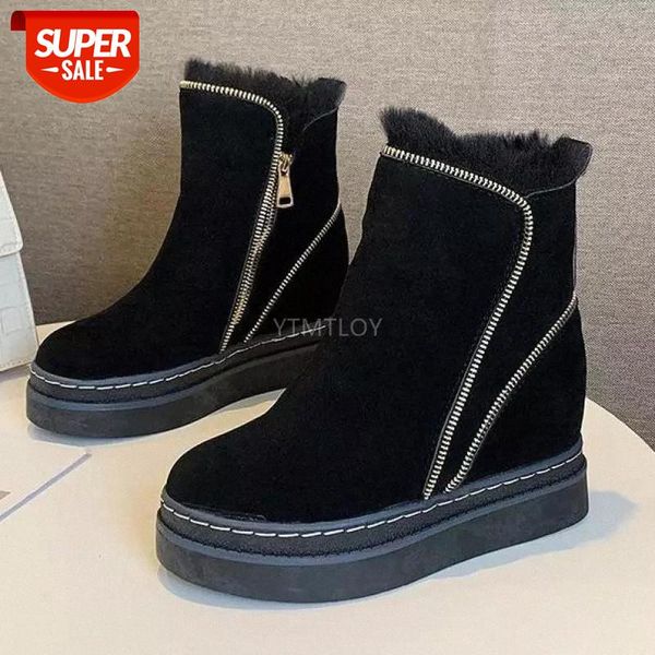 woman boots platform winter warm fur snow leather zipper ankle shoes round toe height increasing botas altas mujer gothic #hg5c, Black
woman boots platform winter warm fur snow leather zipper ankle shoes round toe height increasing botas altas mujer gothic #hg5c, Black
