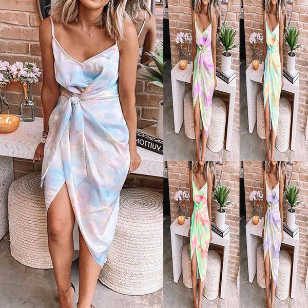 summer 2020 cross-border oumei yama selling womens wear irregular tie-dyed backless slip dress dress, White;black
summer 2020 cross-border oumei yama selling womens wear irregular tie-dyed backless slip dress dress, White;black
