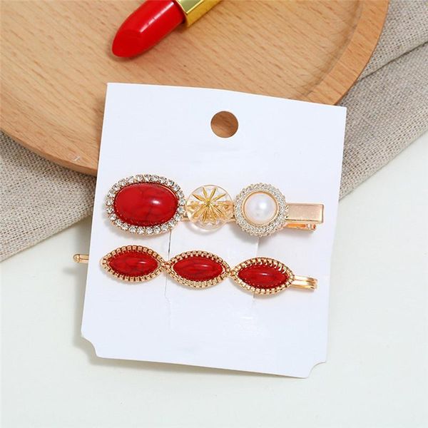 hair clips & barrettes vintage red green white natural stone clip snap 1 set hairpin styling accessories for women girl drop, Golden;silver
hair clips & barrettes vintage red green white natural stone clip snap 1 set hairpin styling accessories for women girl drop, Golden;silver