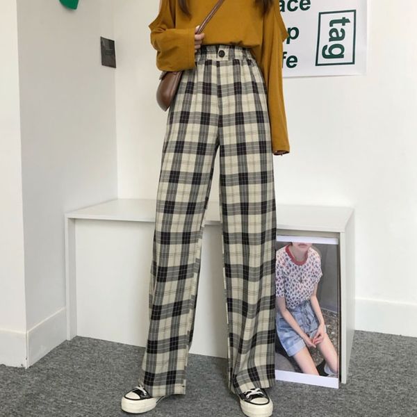 plaid pants women straight checked trousers korean style plaid trousers straight wide leg suit pants for women vintage, Black;white
plaid pants women straight checked trousers korean style plaid trousers straight wide leg suit pants for women vintage, Black;white