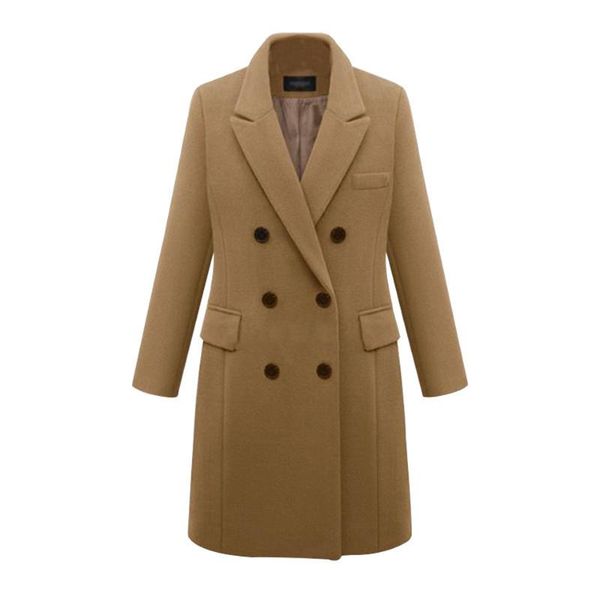 women's wool & blends 2021 winter women trench coat slim double breasted parka warm outwear female jackets manteau femme, Black
women's wool & blends 2021 winter women trench coat slim double breasted parka warm outwear female jackets manteau femme, Black