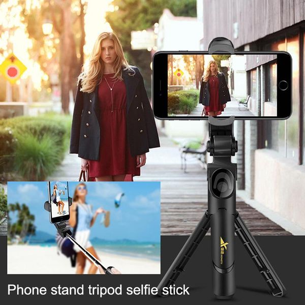 selfie monopods multi-function live broadcast mobile bluetooth pole tripod qjy99