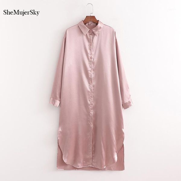 shemujersky women pink shirt dress 2021 spring autumn long sleeve turn-down collar midi dresses jurken casual, Black;gray
shemujersky women pink shirt dress 2021 spring autumn long sleeve turn-down collar midi dresses jurken casual, Black;gray