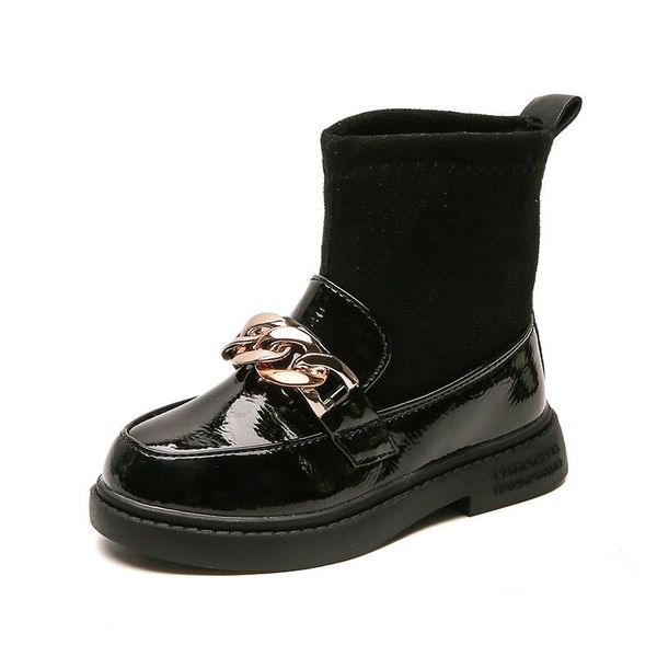 boots little girl leather shoes autumn metal chain children ankle boys knitting patchwork slip on kids socks g321, Black;grey
boots little girl leather shoes autumn metal chain children ankle boys knitting patchwork slip on kids socks g321, Black;grey
