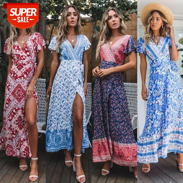new fashion women boho floral short sleeve high waist midi dress summer v-neck beach holiday sundress #so5o, Black;gray
new fashion women boho floral short sleeve high waist midi dress summer v-neck beach holiday sundress #so5o, Black;gray