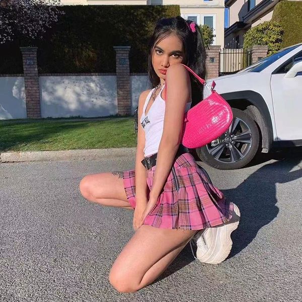 mall goth black pink skirt y2k e girl punk high waist plaid skirts harajuku streetwear chic pleated a line mini skirts
mall goth black pink skirt y2k e girl punk high waist plaid skirts harajuku streetwear chic pleated a line mini skirts