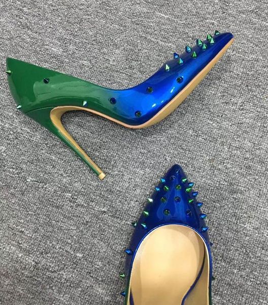 high heel new arrival rivet studded women pumps genuine leather fashion party casual wedding shoes woman dress stiletto shoes, Black
high heel new arrival rivet studded women pumps genuine leather fashion party casual wedding shoes woman dress stiletto shoes, Black