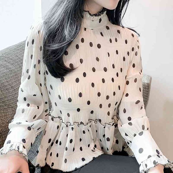 long sleeve women blouse stand collar dot apricot chiffon blouse shirt women blouse women blusas mujer de moda e527 210602, White
long sleeve women blouse stand collar dot apricot chiffon blouse shirt women blouse women blusas mujer de moda e527 210602, White