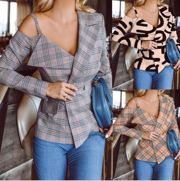 women's jackets 2022 european and american fashion temperament autumn winter long sleeve v-neck printed suit small coat wear, Black;brown
women's jackets 2022 european and american fashion temperament autumn winter long sleeve v-neck printed suit small coat wear, Black;brown