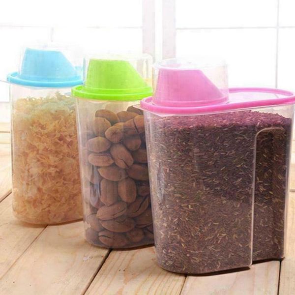 storage bottles & jars 1.9/2.5l transparent box harmless plastic food cases grain sealing can seasoning container
storage bottles & jars 1.9/2.5l transparent box harmless plastic food cases grain sealing can seasoning container
