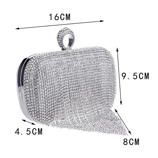 tassel diamonds evening bags finger ring small clutch chain shoulder one side rhinestones party wedding handbags
tassel diamonds evening bags finger ring small clutch chain shoulder one side rhinestones party wedding handbags
