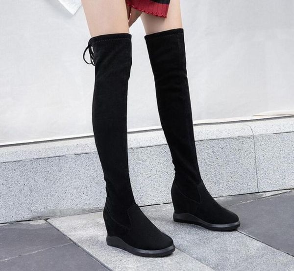 boots 2021 autumn and winter women's lace-up stretch over the knee plus velvet warm, Black
boots 2021 autumn and winter women's lace-up stretch over the knee plus velvet warm, Black