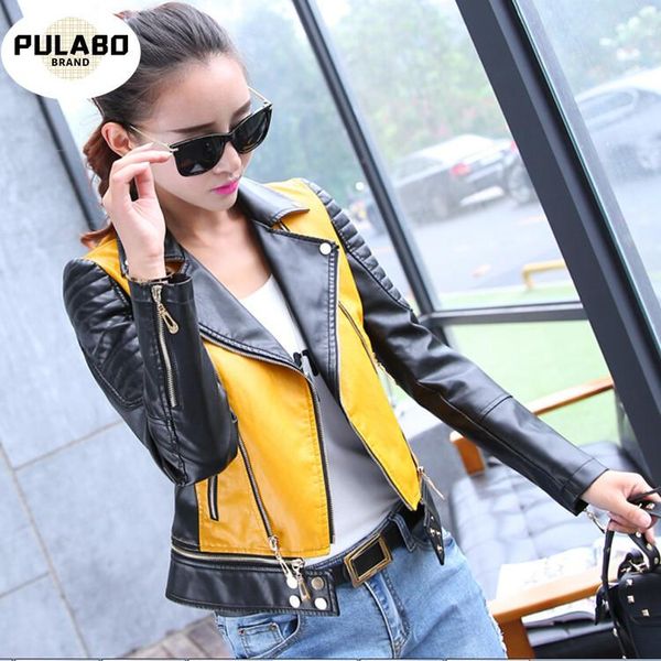 women's leather & faux pu suede short jacket multy zipper motorcycle coat womens 2021 spring fashion biker patchwork jackets, Black
women's leather & faux pu suede short jacket multy zipper motorcycle coat womens 2021 spring fashion biker patchwork jackets, Black