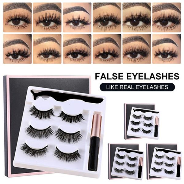 false eyelashes 3 pairs magnetic lashes eyeliner and kit with tweezers cosmetics tools waterproof sweat-proof
false eyelashes 3 pairs magnetic lashes eyeliner and kit with tweezers cosmetics tools waterproof sweat-proof