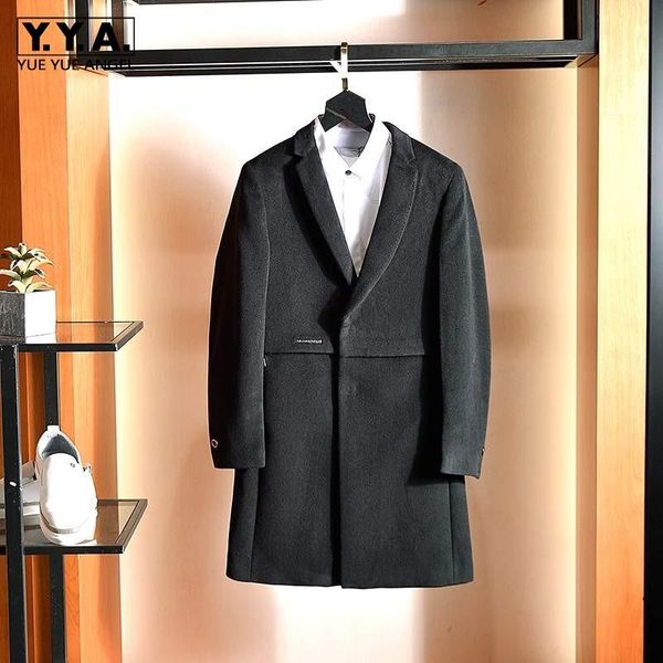 fashion mens vintage wool coat long loose hip hop turn down collar pockets hat single breasted winter warm trench outerwear, Black
fashion mens vintage wool coat long loose hip hop turn down collar pockets hat single breasted winter warm trench outerwear, Black