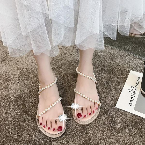 sandals 2021 summer women's with edging beaded all-match toe flops flat fairy style simple bohemian beach shoes recommended, Black
sandals 2021 summer women's with edging beaded all-match toe flops flat fairy style simple bohemian beach shoes recommended, Black