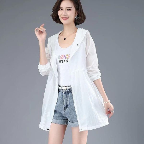 women's jackets 2021 summer women sun protection clothing female loose long sleeve sunscreen coat thin beach hooded, Black;brown
women's jackets 2021 summer women sun protection clothing female loose long sleeve sunscreen coat thin beach hooded, Black;brown