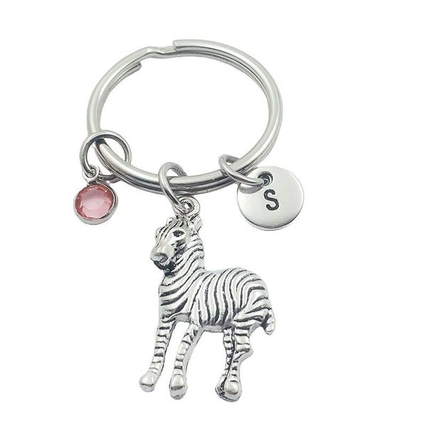 keychains zebra animal initial letter birthstone keyring creative fashion jewelry women gifts accessories pendant, Silver
keychains zebra animal initial letter birthstone keyring creative fashion jewelry women gifts accessories pendant, Silver