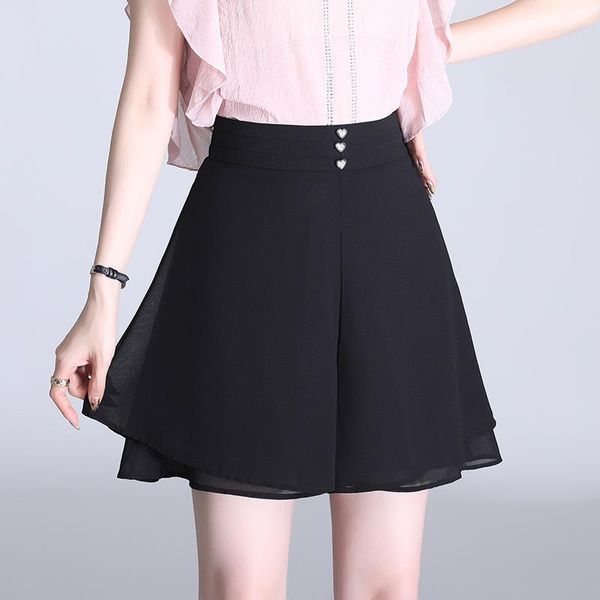women's shorts black skirts 2021 summer women fashion elegant plus size 4xl loose casual high waisted wide leg short pants female 8017, White;black
women's shorts black skirts 2021 summer women fashion elegant plus size 4xl loose casual high waisted wide leg short pants female 8017, White;black