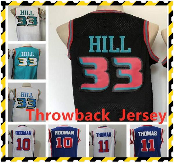 embroidery 33 hill 10 rodman 11 thomas jersey breathable sport sportswear college stitched, Black
embroidery 33 hill 10 rodman 11 thomas jersey breathable sport sportswear college stitched, Black