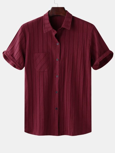 shirtsmen's lapel cotton short sleeve floral shirt, White;black 
shirtsmen's lapel cotton short sleeve floral shirt, White;black