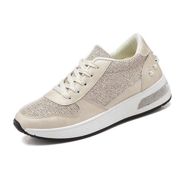 dress shoes spring autumn casual women's vulcanized fashion mesh yarn breathable pearl sequins thick bottom design white sneakers, Black
dress shoes spring autumn casual women's vulcanized fashion mesh yarn breathable pearl sequins thick bottom design white sneakers, Black