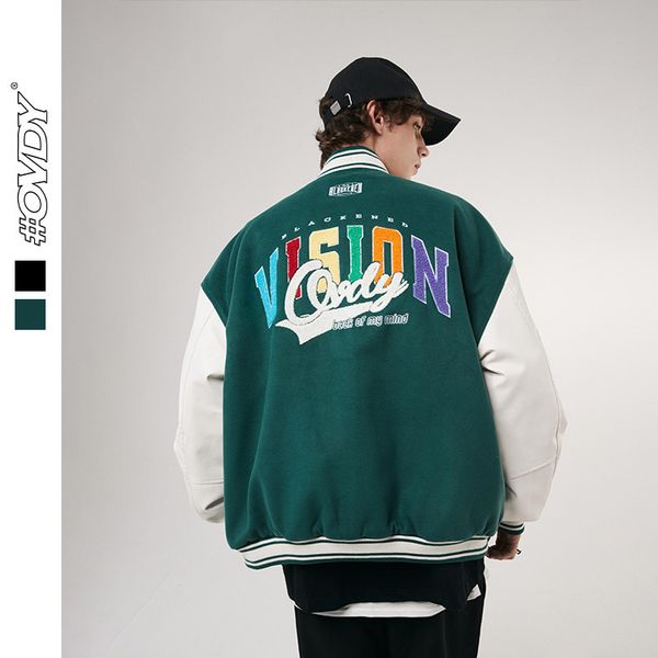 wxwovdy 2021 autumn winter new american street et letter embroidery off shoulder coat men's baseball et, Black;brown
wxwovdy 2021 autumn winter new american street et letter embroidery off shoulder coat men's baseball et, Black;brown