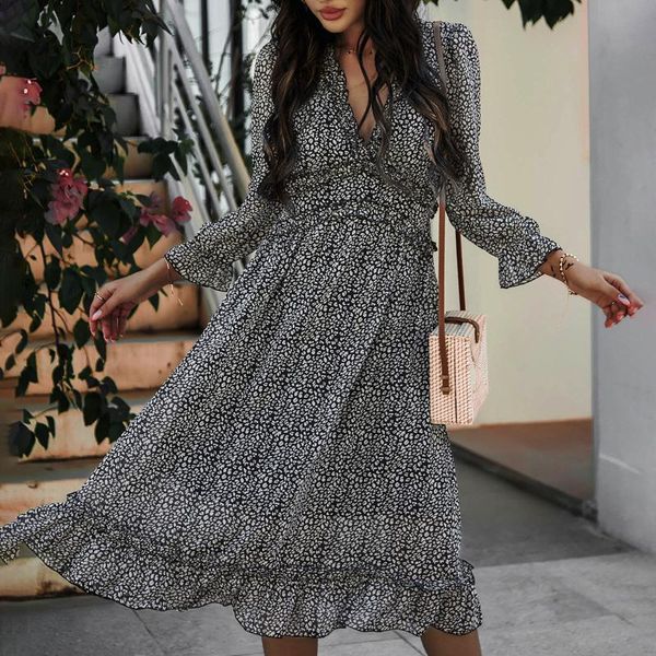 casual dresses dot print vintage party dress 2021 long sleeve v neck pleated office women vacation elegant ladies sundress robe longue, Black;gray
casual dresses dot print vintage party dress 2021 long sleeve v neck pleated office women vacation elegant ladies sundress robe longue, Black;gray