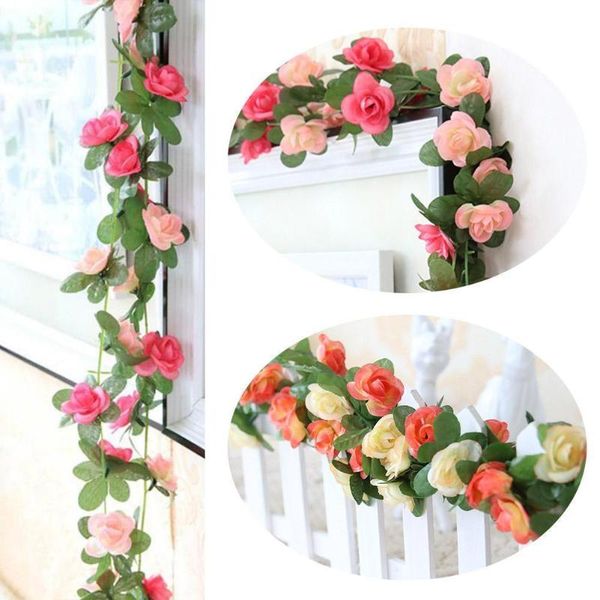 decorative flowers & wreaths 1 pcs fake rose vine plants artificial flower office ivy el wedding decor party home garden hanging x0d5
decorative flowers & wreaths 1 pcs fake rose vine plants artificial flower office ivy el wedding decor party home garden hanging x0d5