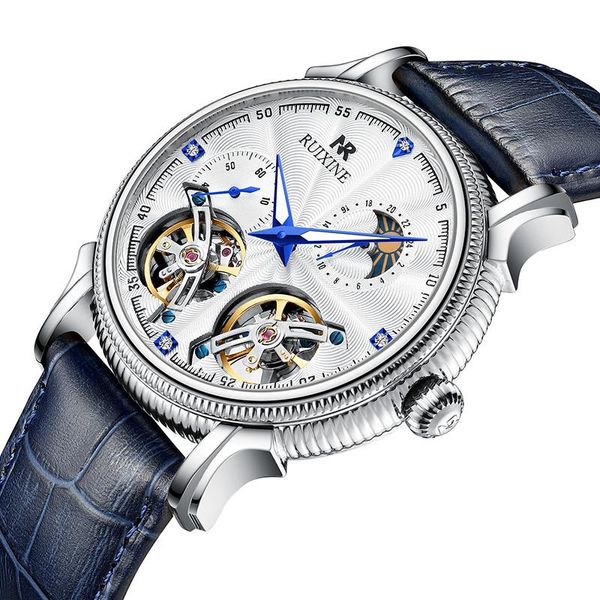 wristwatches ruixine tourbillon mechanical watch sport leather luxury skeleton waterproof men watches custom automatic clock, Slivery;brown
wristwatches ruixine tourbillon mechanical watch sport leather luxury skeleton waterproof men watches custom automatic clock, Slivery;brown