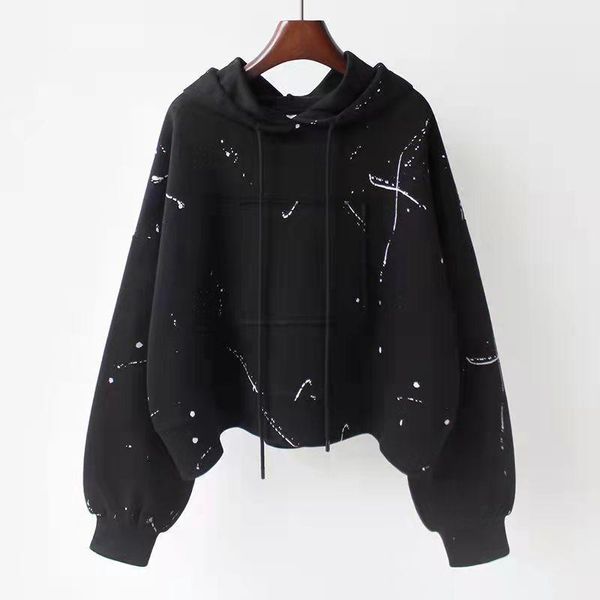 women's jackets hooded sweater thin style splash ink printing loose short long-sleeved blouse jacket, Black;brown
women's jackets hooded sweater thin style splash ink printing loose short long-sleeved blouse jacket, Black;brown
