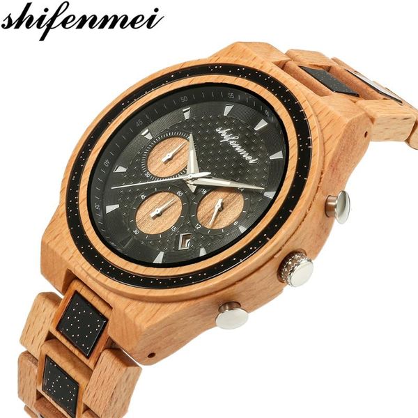 wristwatches shifenmei mens wooden watch quartz wood glitter wristwatch antique vintage fashion men six needles, Slivery;brown
wristwatches shifenmei mens wooden watch quartz wood glitter wristwatch antique vintage fashion men six needles, Slivery;brown